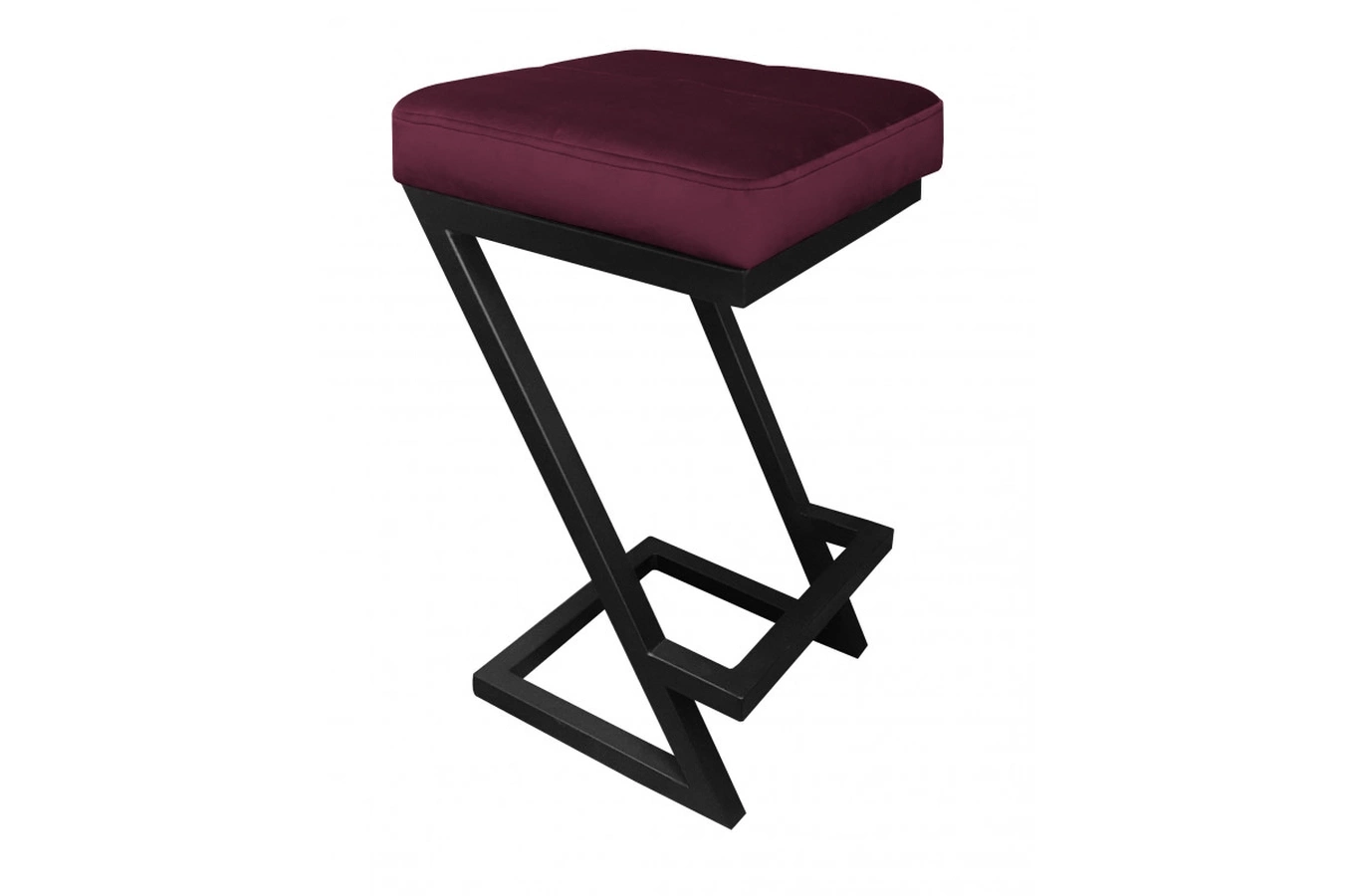 Tapicerowany hoker DIZI na metalowych nogach / kolor tkaniny + podstawy do wyboru!