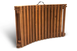 Leżak ogrodowy ONDA z zieloną poduszką