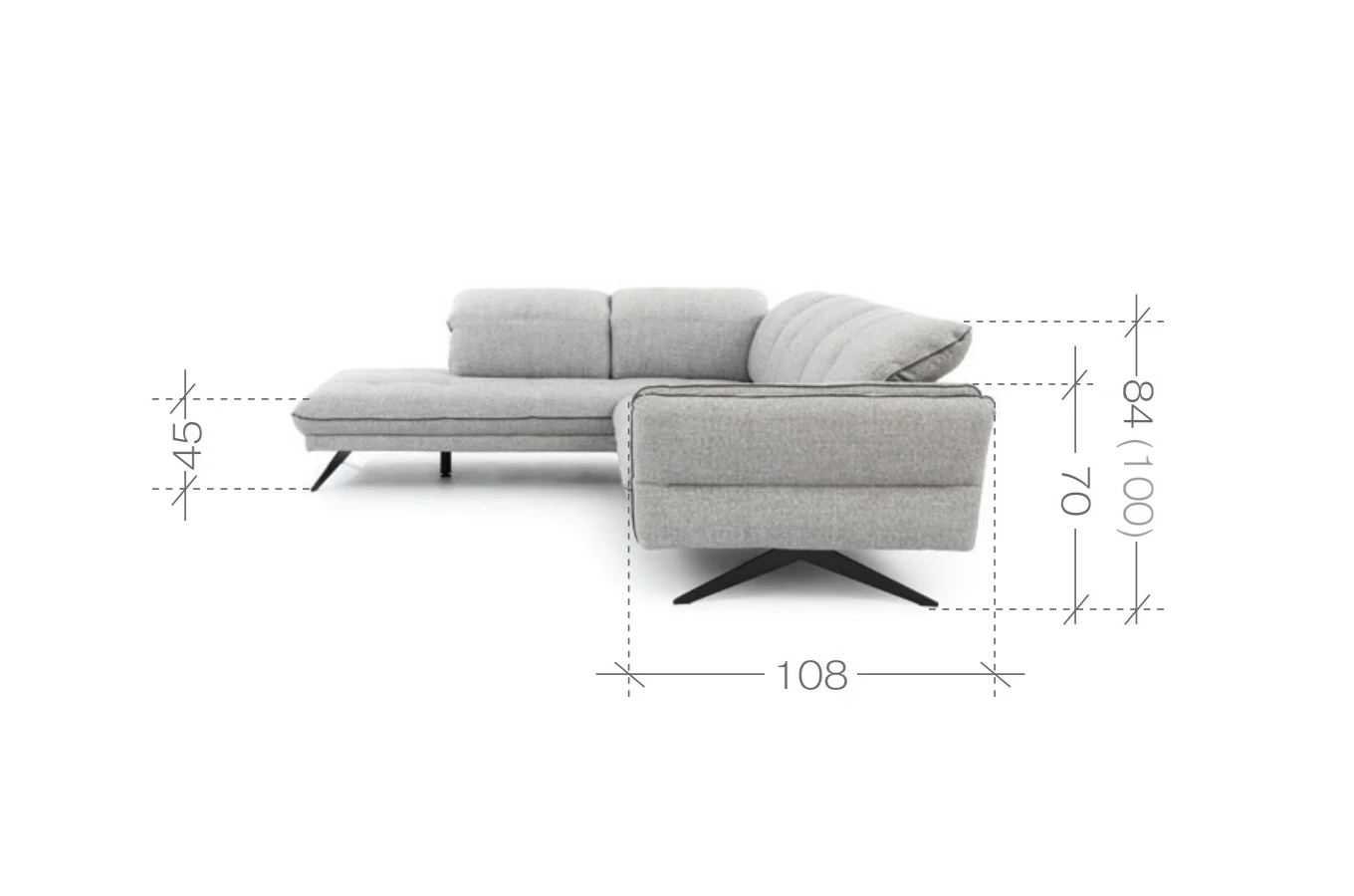 Nowoczesny narożnik SEWILLA XL