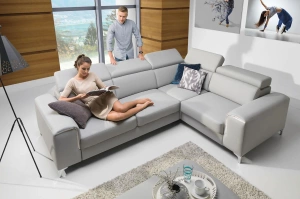 Narożnik KLEOPATRA II z funkcją spania i pojemnikiem na pościel