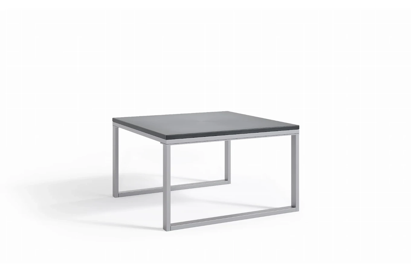 Zestaw 2 stolików do ogrodu MONACO z blatem imitującym beton