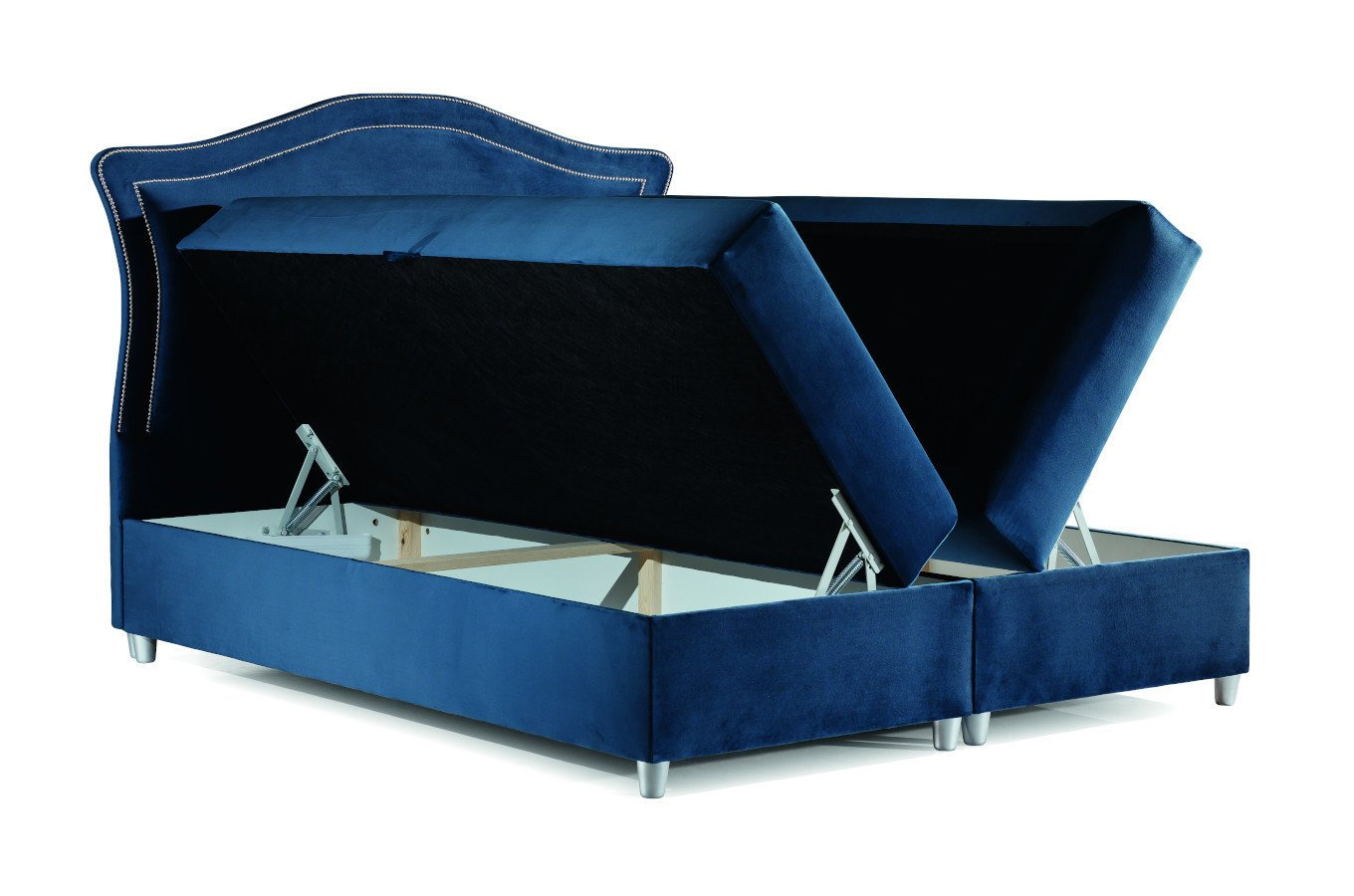 Stylowe tapicerowane łóżko kontynentalne do sypialni ENRICA