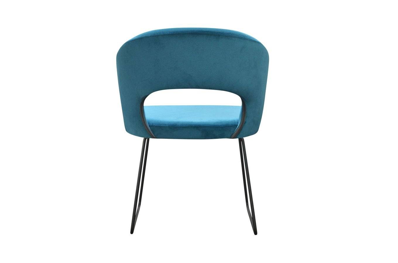 Nowoczesne krzesło tapicerowane KLEMENS U na metalowych nogach