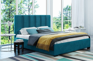 Tapicerowane łóżko do sypialni MARCUS