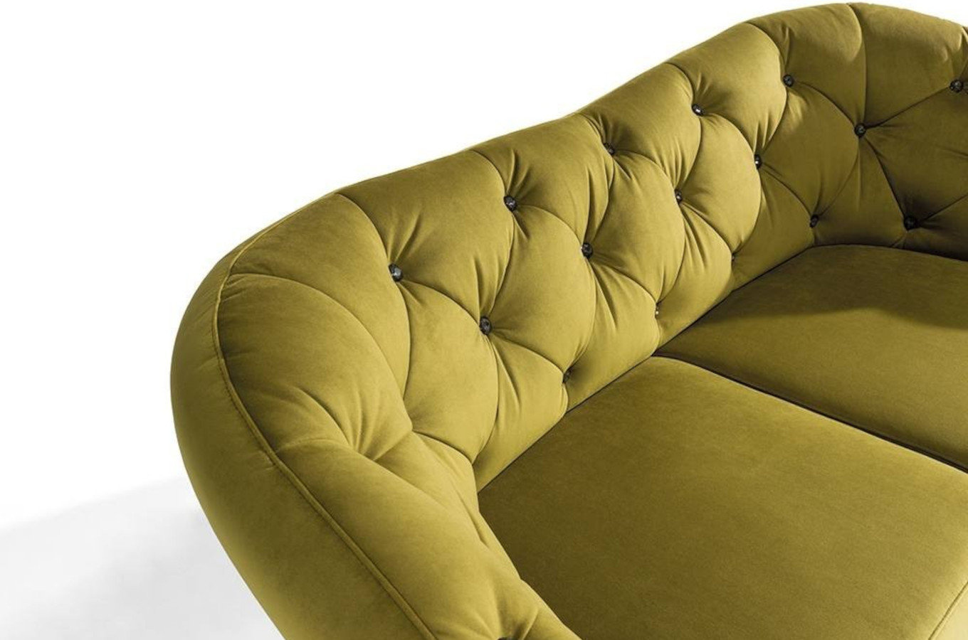 Elegancka sofa DOLORES z pikowanym oparciem / szerokość 190 cm