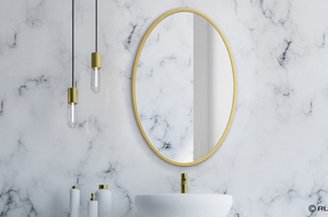Owalne lustro OVAL / rama dostępna w 5 kolorach