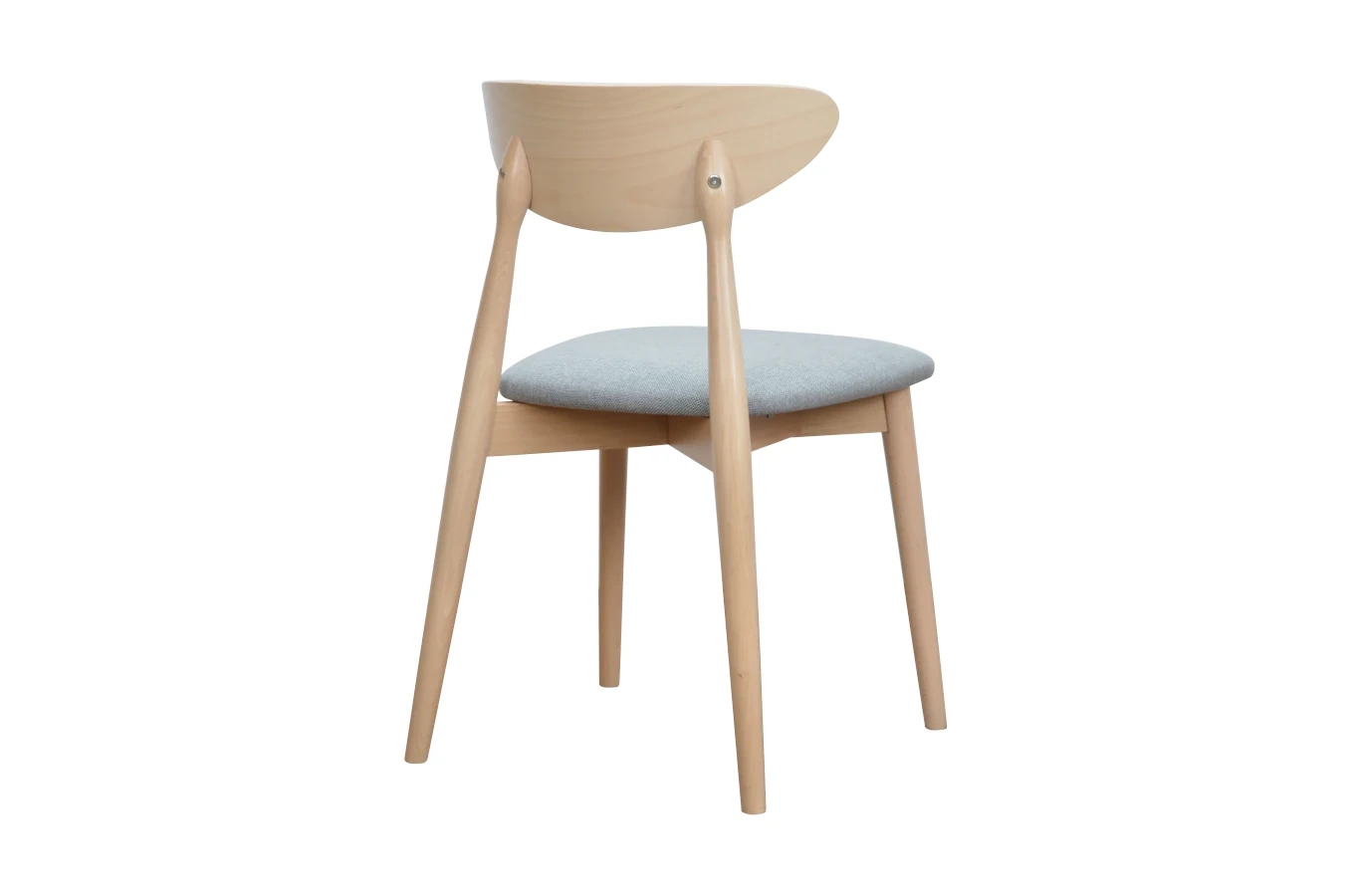 Tapicerowane krzesło YODA z drewna bukowego