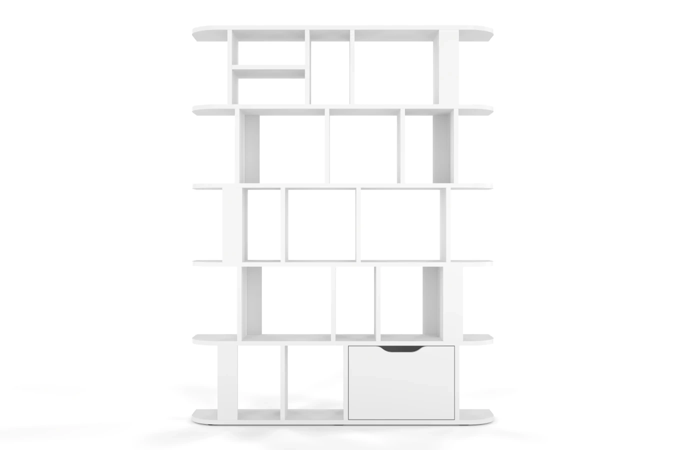 Nowoczesny biały regał Skandica SALA / szer. 125 cm