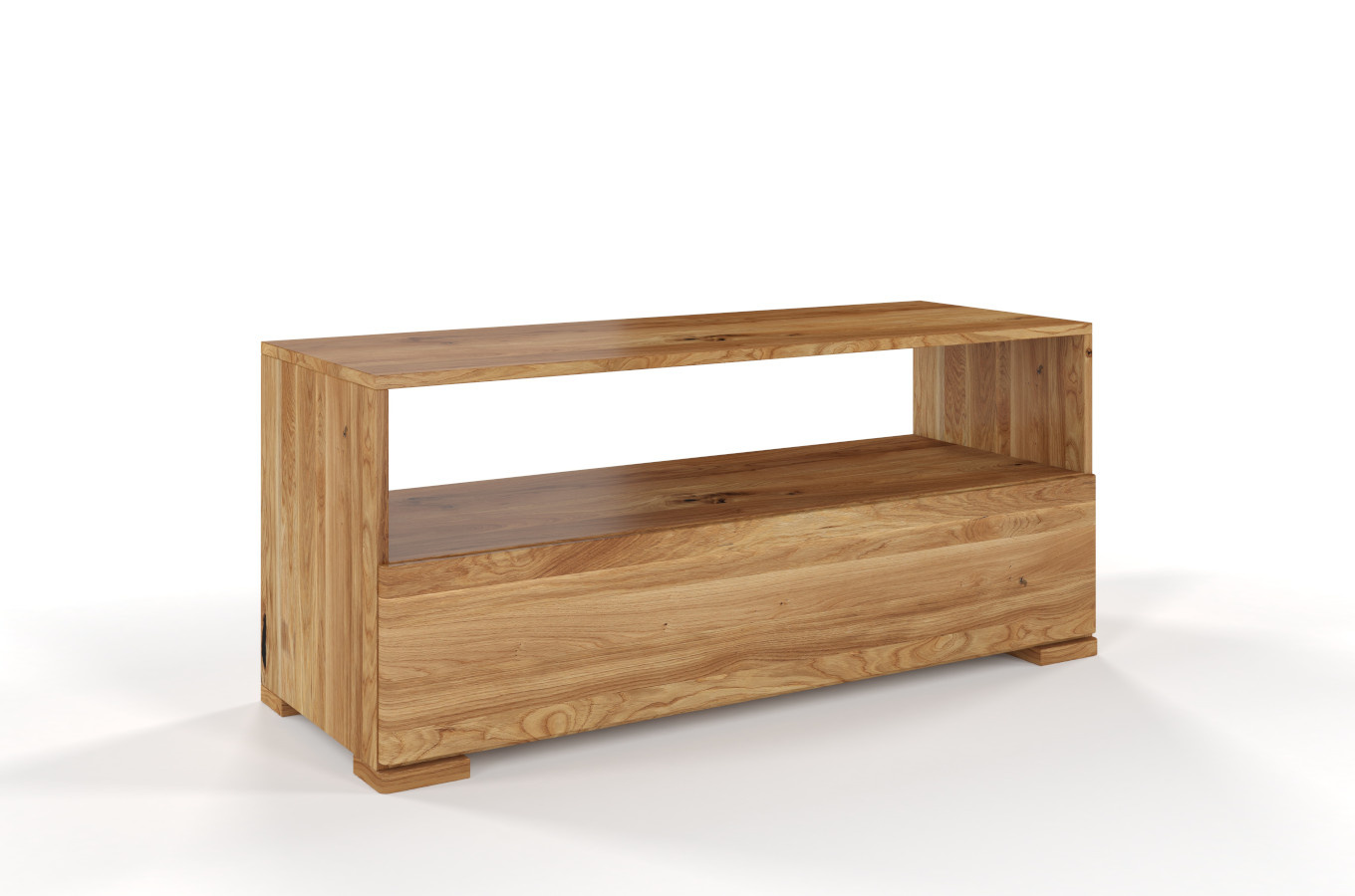 Drewniana szafka RTV dębowa Visby SANDEMO / szer. 120 cm