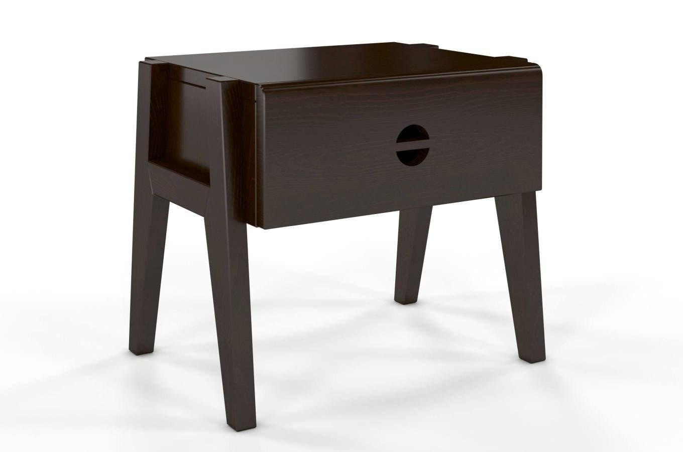 Szafka nocna drewniana sosnowa Visby RADOM / kolor biały