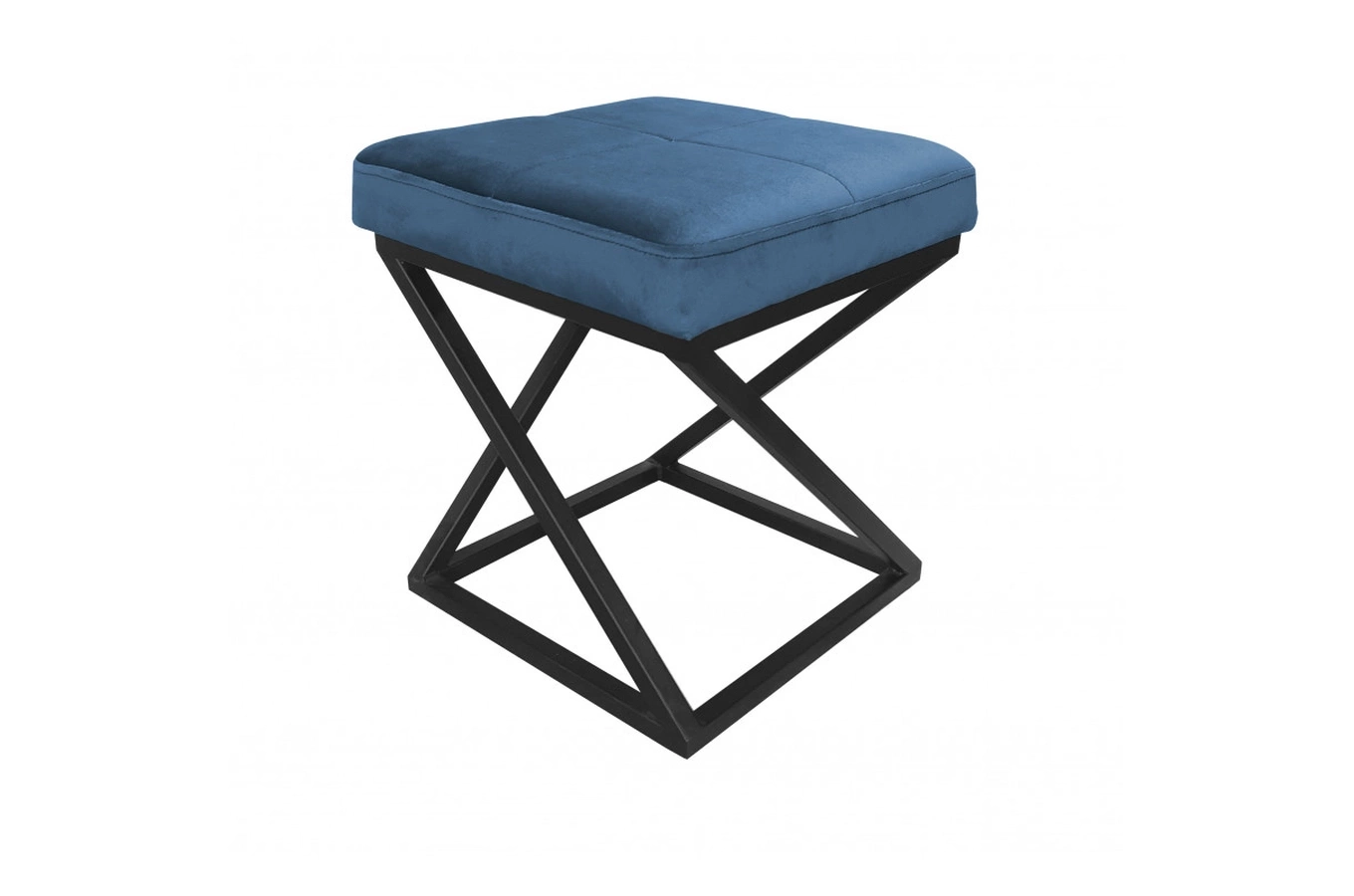 Tapicerowany puf DIXI na metalowych nogach / kolor tkaniny + podstawy do wyboru!