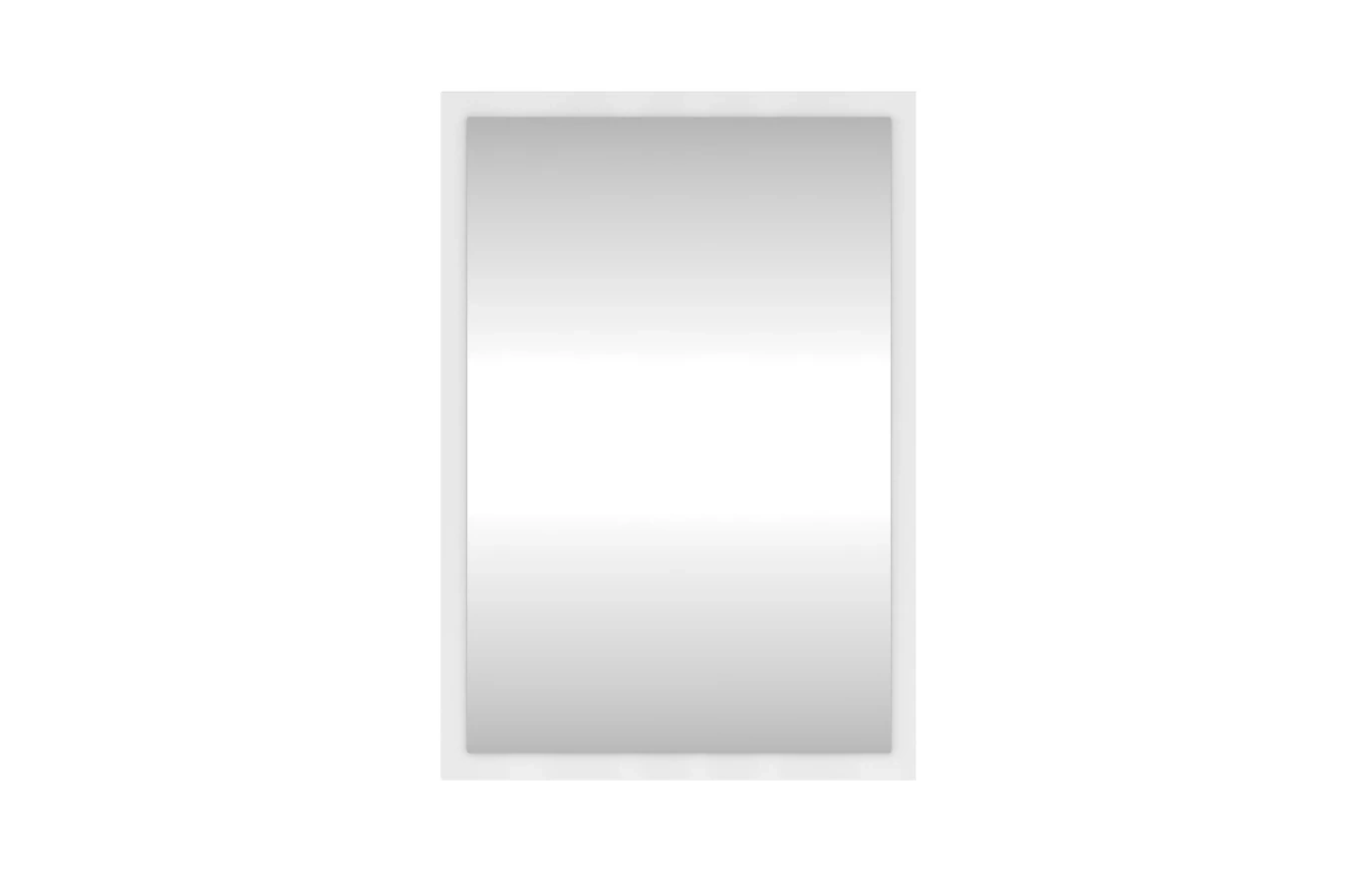 Lustro Dancan EVELINE w ramie w kolorze białym