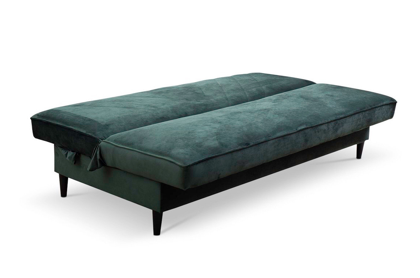 Nowoczesna sofa VAIANA w skandynawskim stylu z funkcją spania i pojemnikiem na pościel