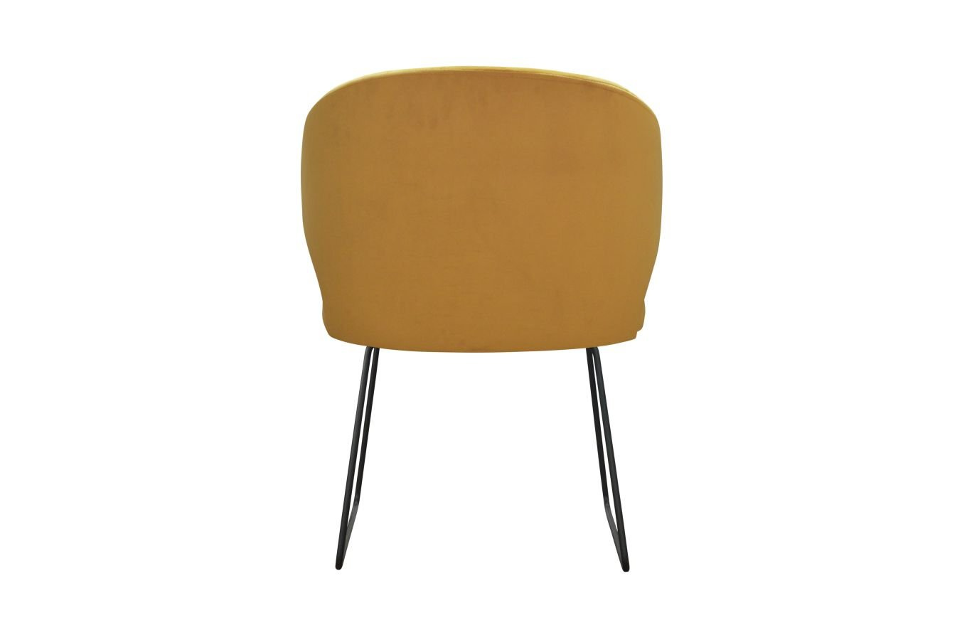 Nowoczesne krzesło tapicerowane EDDY U na metalowych nogach