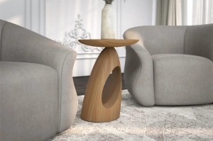 Stolik drewniany Kayani ISLAND różne kolory, wys. 40 cm / kolor naturalny