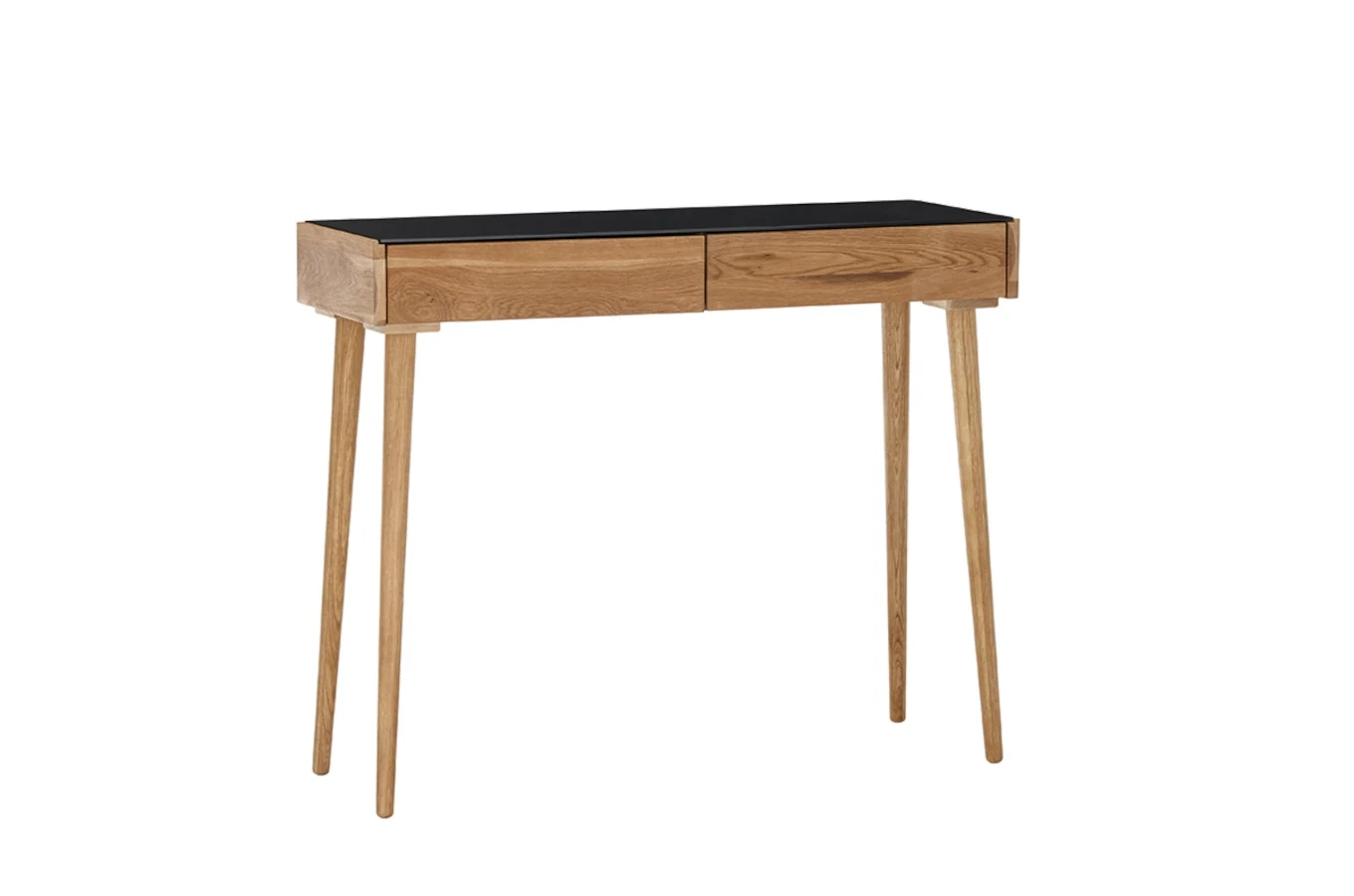 Drewniane biurko - konsola NATA z szufladami / 100x35 cm