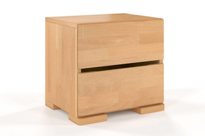 Drewniana szafka nocna bukowa Visby Sandemo High 2S / szer. 40 cm
