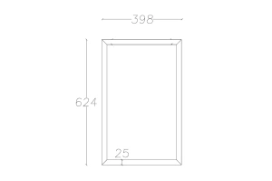 Srebrny stelaż do toaletki Dancan EVA