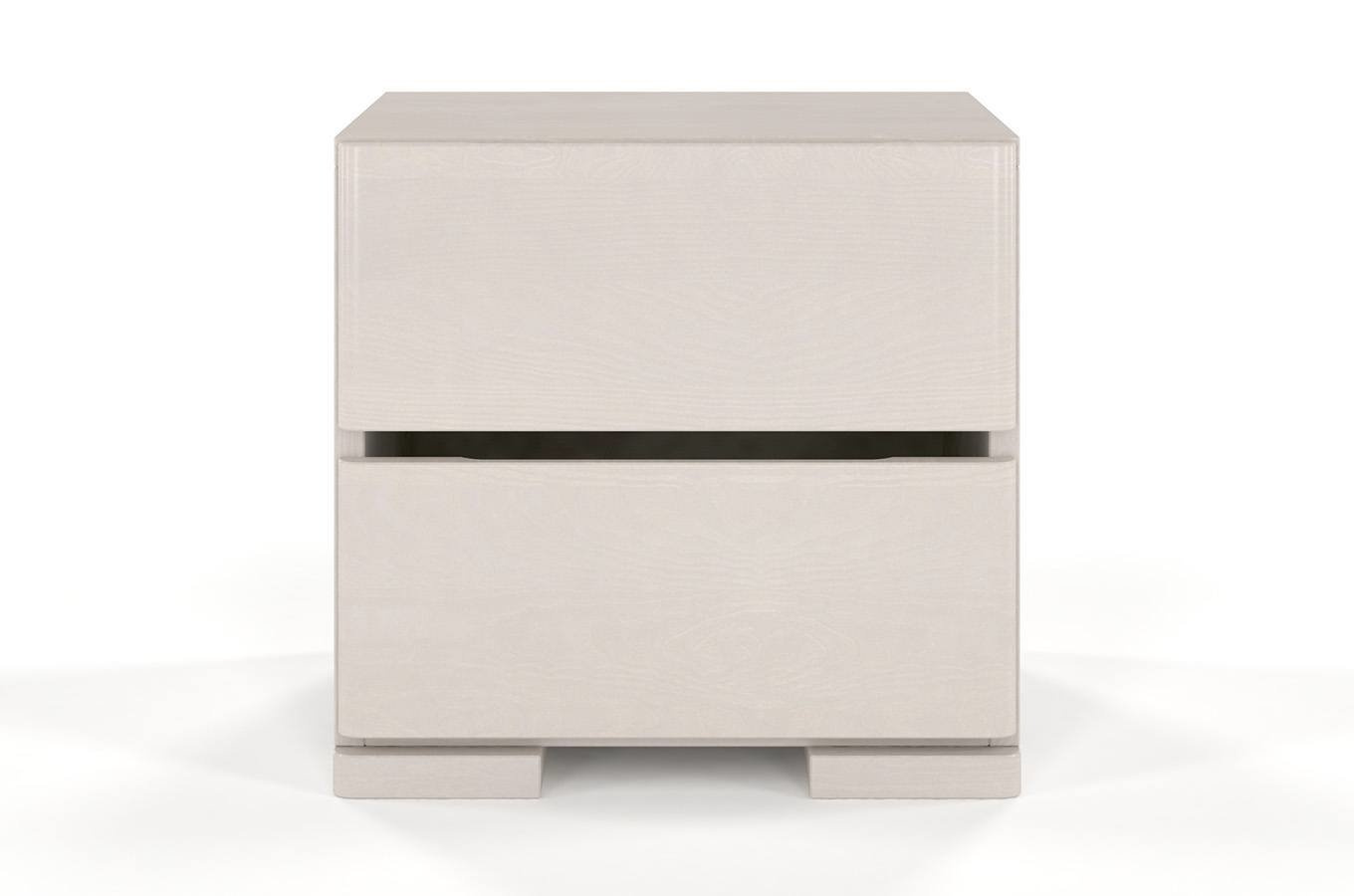 Drewniana szafka nocna sosnowa Visby Sandemo High 2S / szer. 40 cm