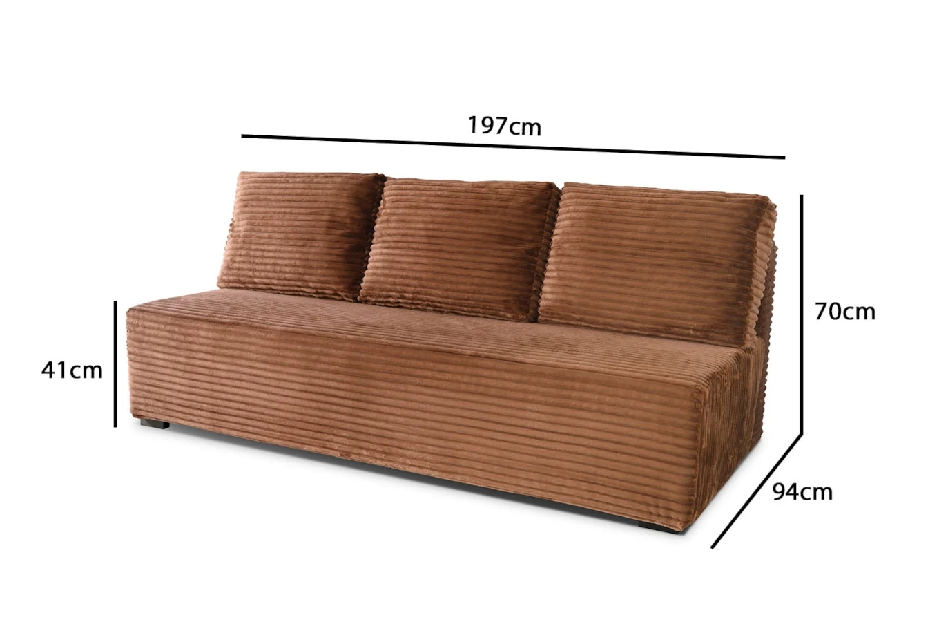 Nowoczesna sofa MADISON z funkcją spania i pojemnikiem na pościel