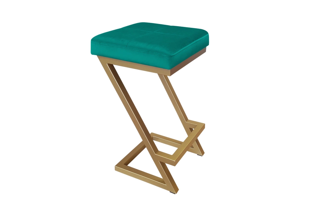 Tapicerowany hoker DIZI na metalowych nogach / kolor tkaniny + podstawy do wyboru!