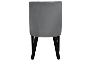 Eleganckie pikowane krzesło DONNA CHESTERFIELD na drewnianych nogach