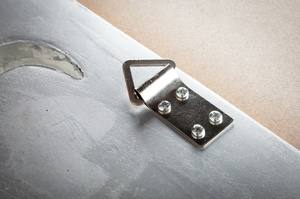 Srebrne lustro VENICE w stylu glamour / 90x180 cm