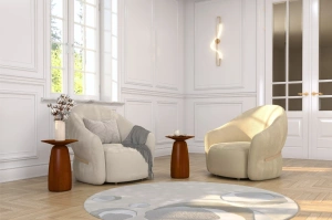 Stolik drewniany Kayani BAOBAB 44 różne kolory, wys. 44 cm / kolor orzech