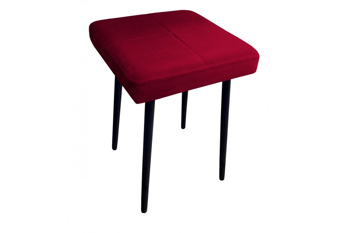 Tapicerowany taboret QUINTO na metalowych nogach / kolor tkaniny + podstawy do wyboru!