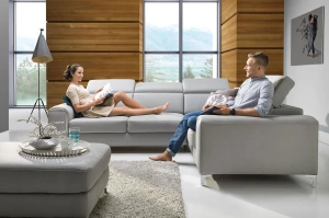 Narożnik KLEOPATRA II z funkcją spania i pojemnikiem na pościel