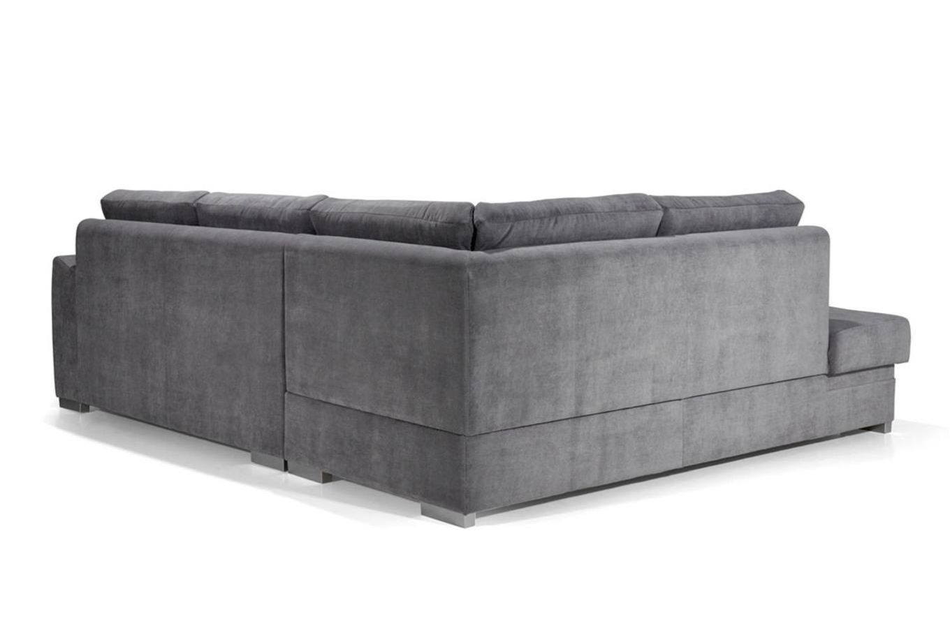 Elegancki narożnik AZURRA z funkcją spania i pojemnikiem na pościel