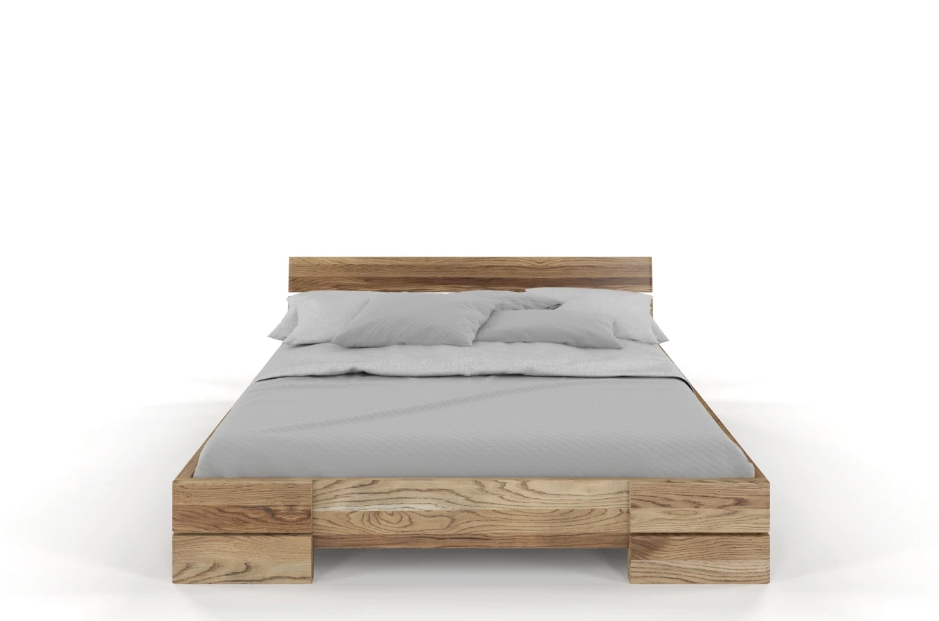 Łóżko drewniane dębowe Visby Sandemo