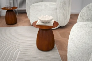 Stolik drewniany Kayani BAOBAB 34 różne kolory, wys. 34 cm / kolor orzech