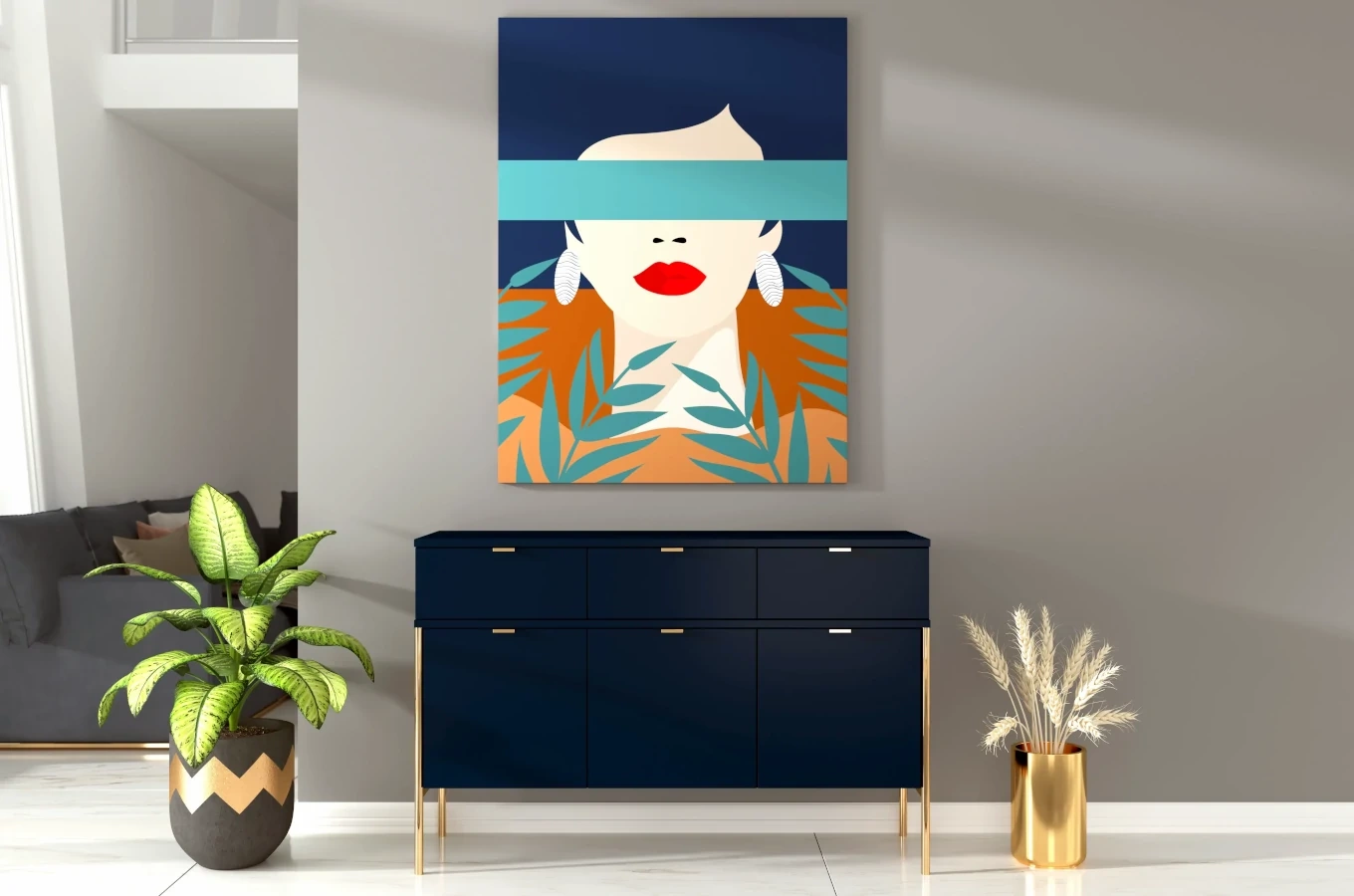 COLETTE obraz na płótnie 75 x 55 cm