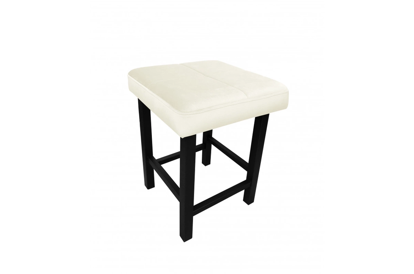 Tapicerowany taboret QUARTO na metalowych nogach / kolor tkaniny + wysokość do wyboru!