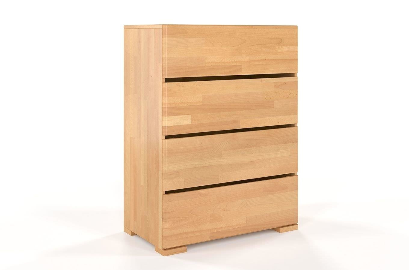 Drewniana komoda bukowa Visby Sandemo 4S80 / szer. 80 cm, kolor orzech