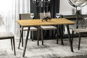 Nowoczesny rozkładany stół LIWIA 130-210 x 80 cm (dąb artisan)