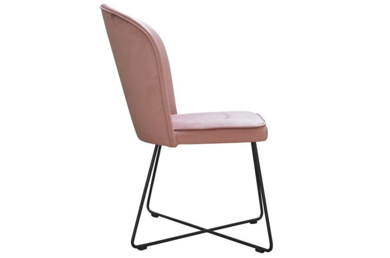 Krzesło tapicerowane CORNELIA X z pionowymi przeszyciami