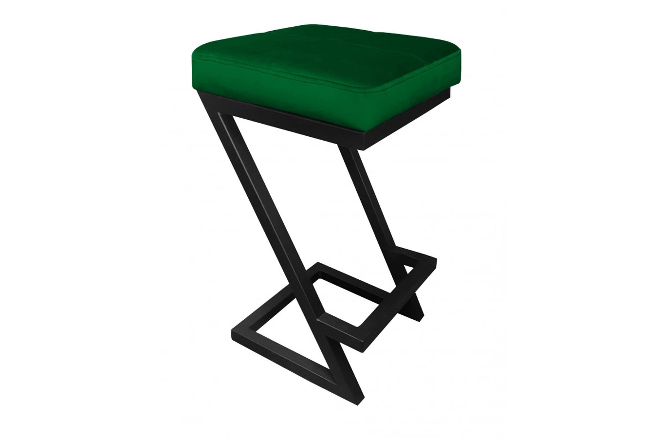 Tapicerowany hoker DIZI na metalowych nogach / kolor tkaniny + podstawy do wyboru!