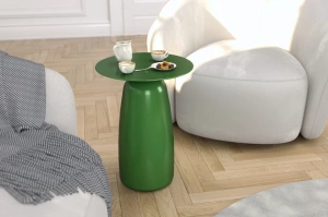 Stolik drewniany Kayani BAOBAB 44 różne kolory, wys. 44 cm / kolor groszkowa zieleń