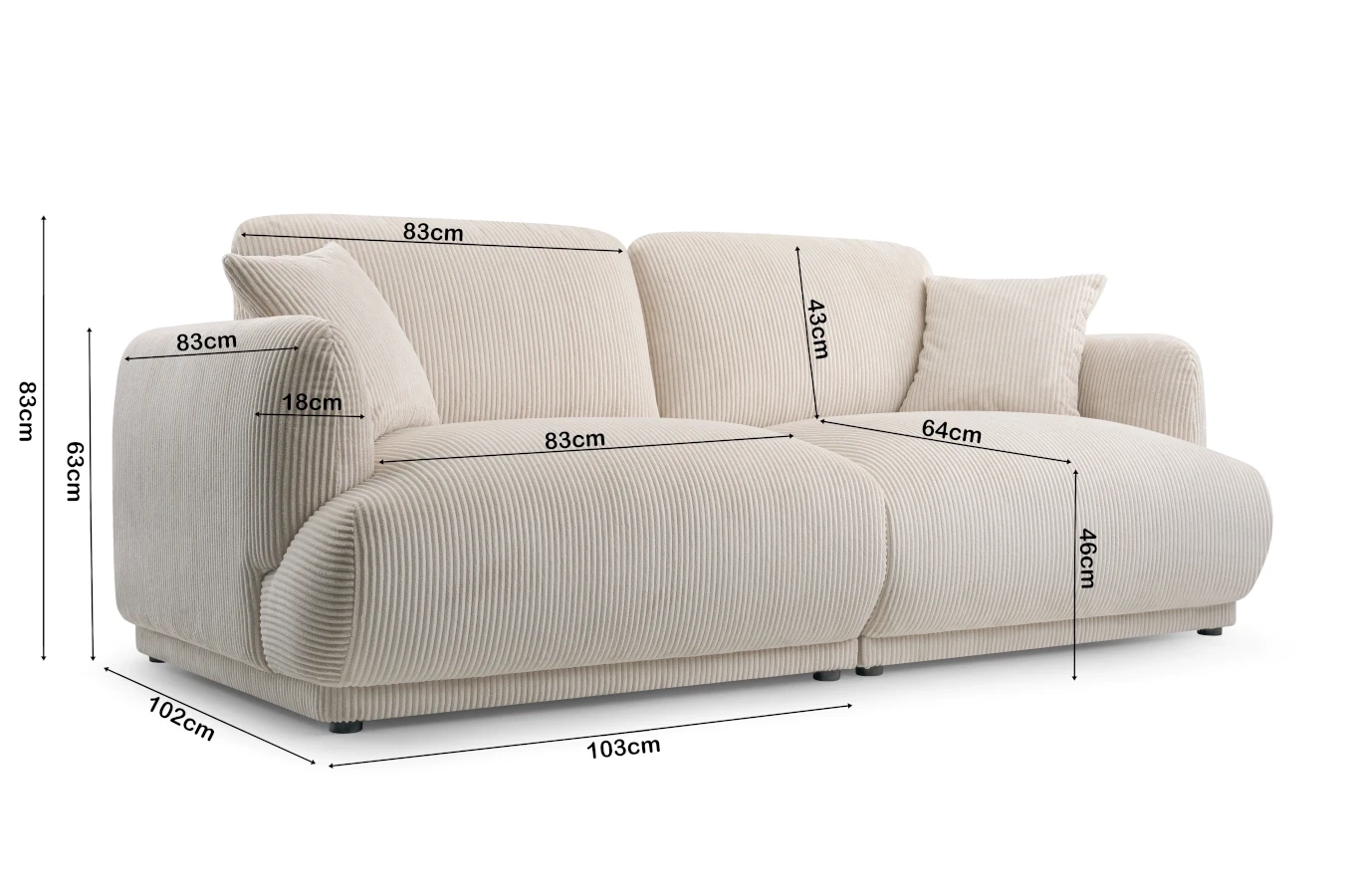 Nowoczesna sofa RUMBA