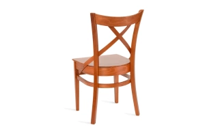 Drewniane krzesło 128 z oparciem X