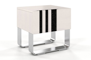 Szafka nocna bukowa Visby KIELCE / kolor biały