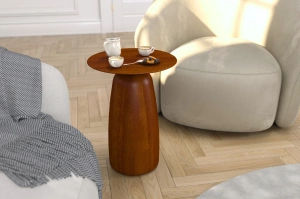 Stolik drewniany Kayani BAOBAB 44 różne kolory, wys. 44 cm / kolor orzech