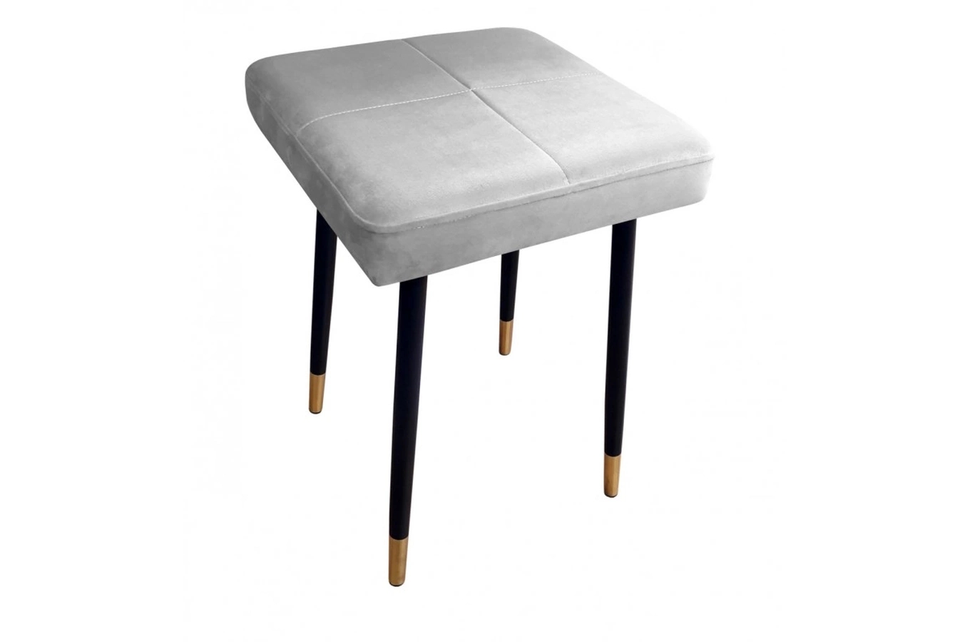 Tapicerowany taboret QUINTO na metalowych nogach / kolor tkaniny + podstawy do wyboru!