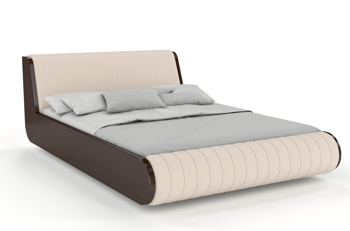 Łóżko lewitujące drewniane bukowe Visby HARALD