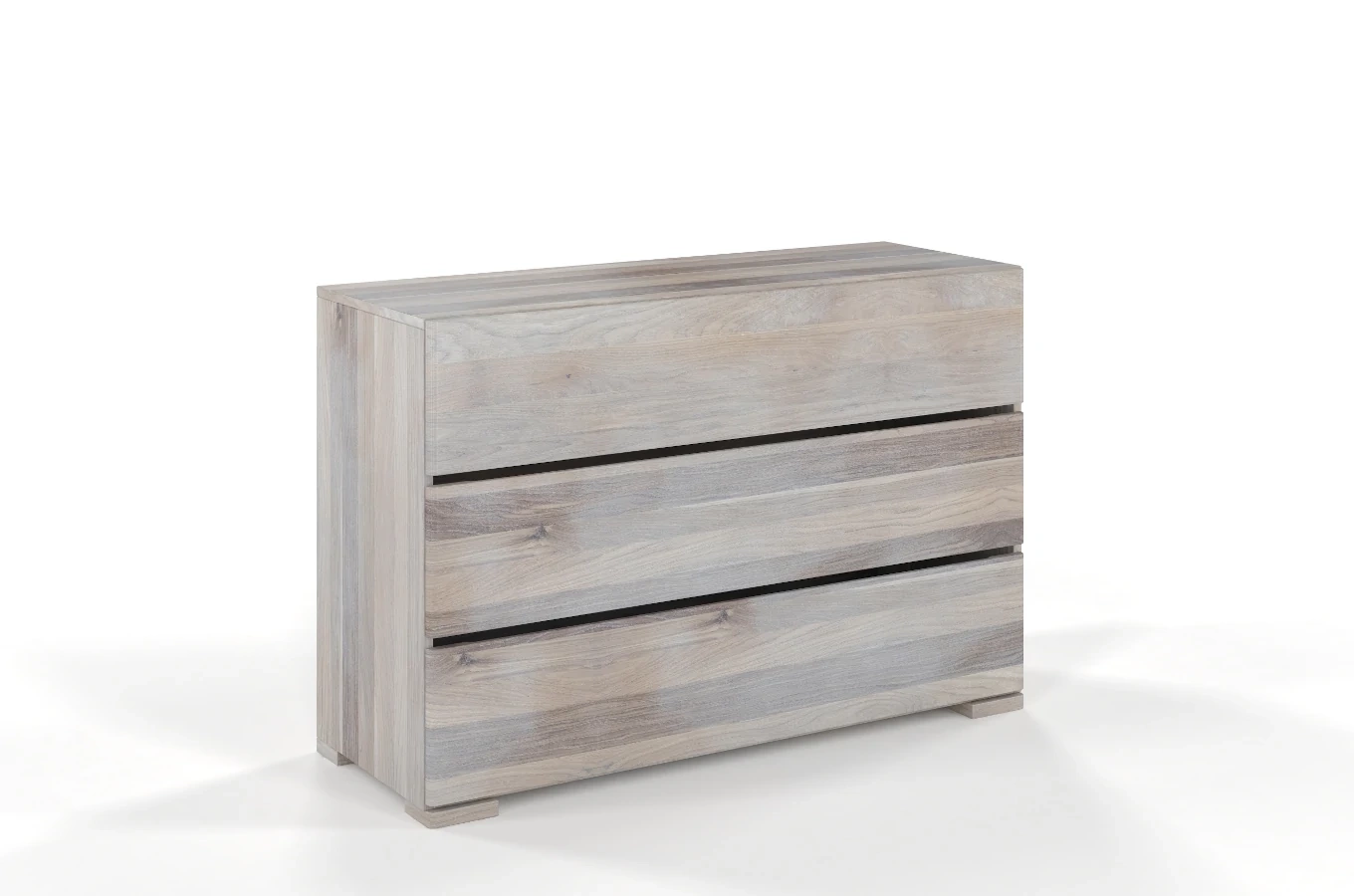 Drewniana komoda dębowa Visby Sandemo 3S / szer. 120 cm