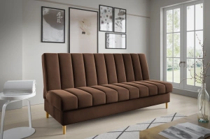 Nowoczesna sofa NEVADA w skandynawskim stylu z funkcją spania i pojemnikiem na pościel