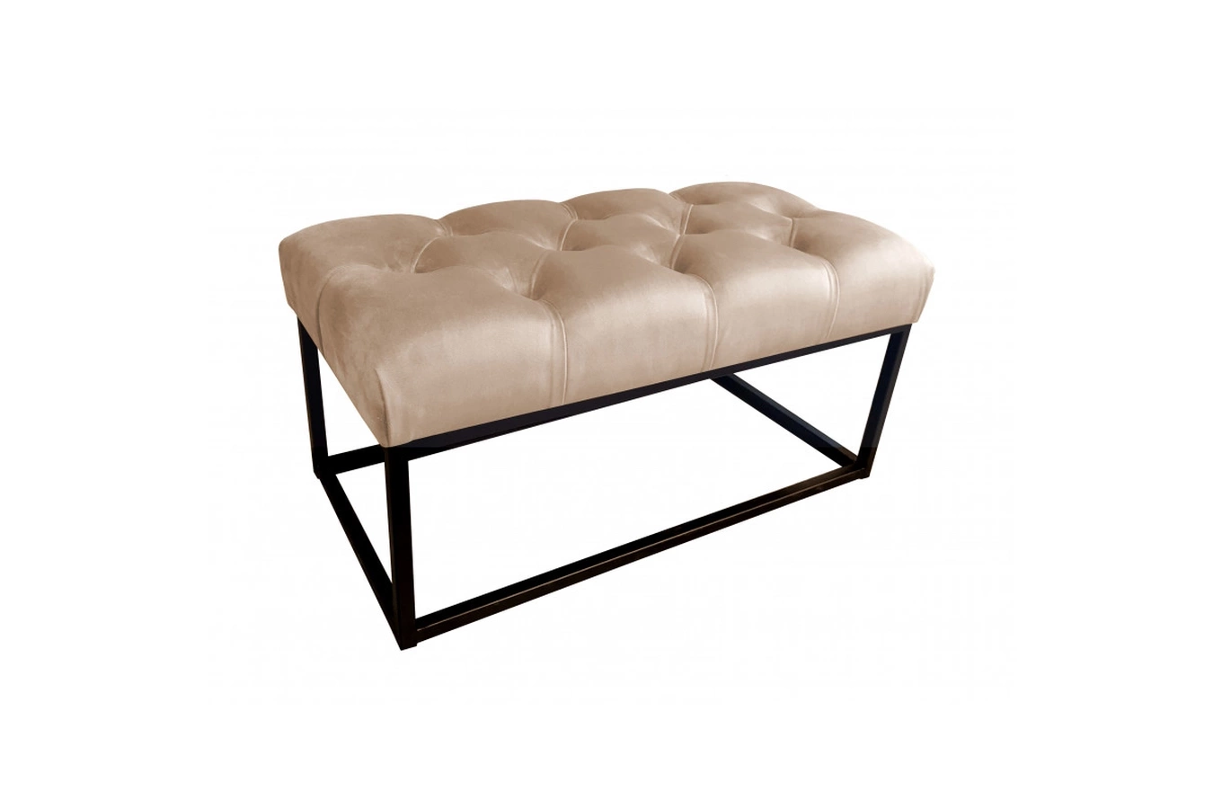 Tapicerowana ławka CITY na metalowych nogach / kolor tkaniny + podstawy do wyboru!