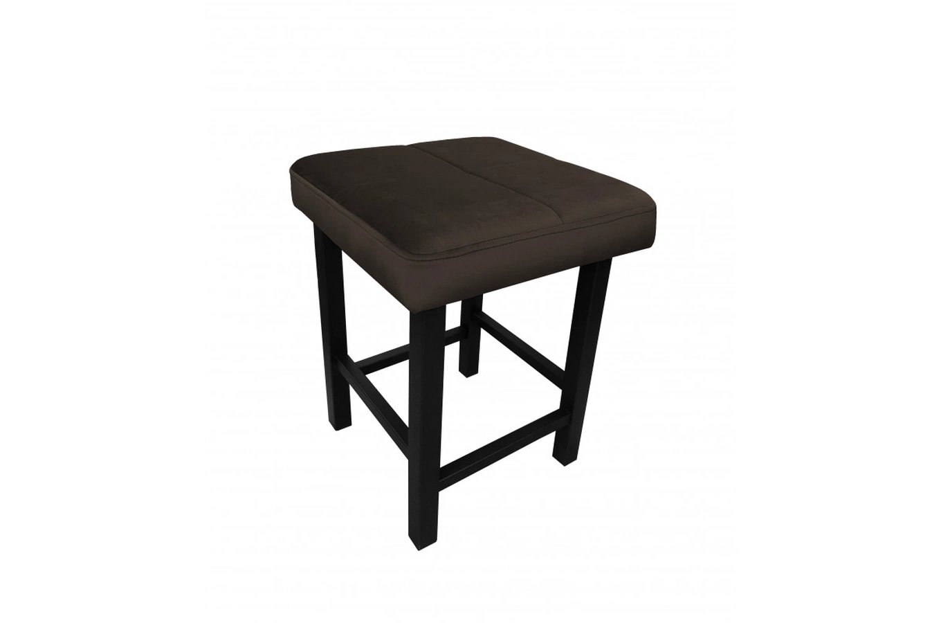 Tapicerowany taboret QUARTO na metalowych nogach / kolor tkaniny + wysokość do wyboru!